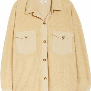 Nordstrom Cream Teddy Jacket